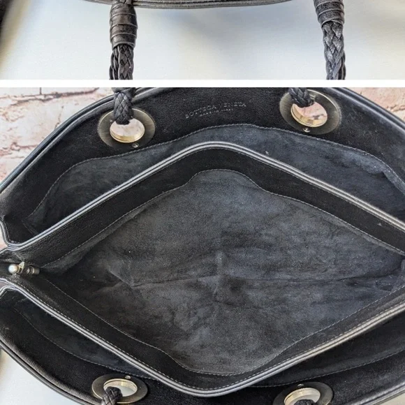 Bottega Veneta Black Leather Bag - Picture 8 of 11